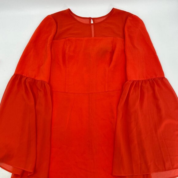 BCBGMaxAzria Red Bell Sleeve Mini Dress | New With Tags - Picture 3 of 8